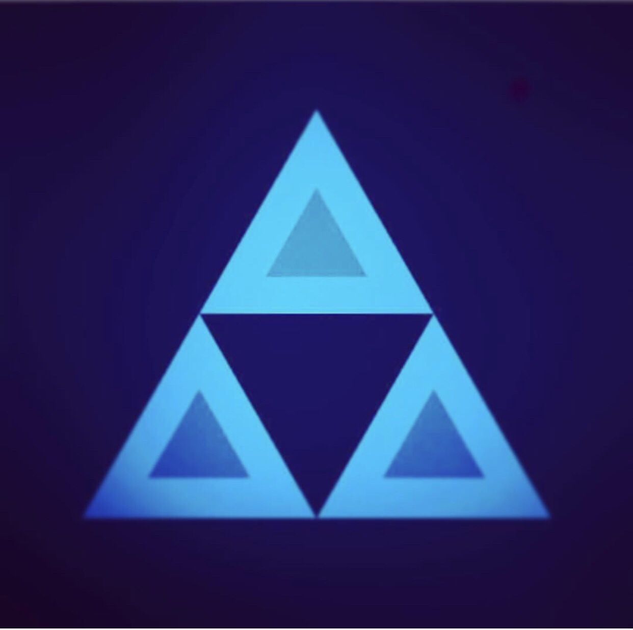 Blue Triforce from Zelda