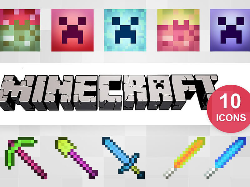 10 Hyper Minecraft Pixel Art Icons