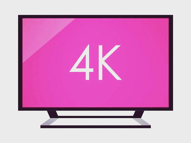 4K TV Screen Flat Icon Design Inspiration 1