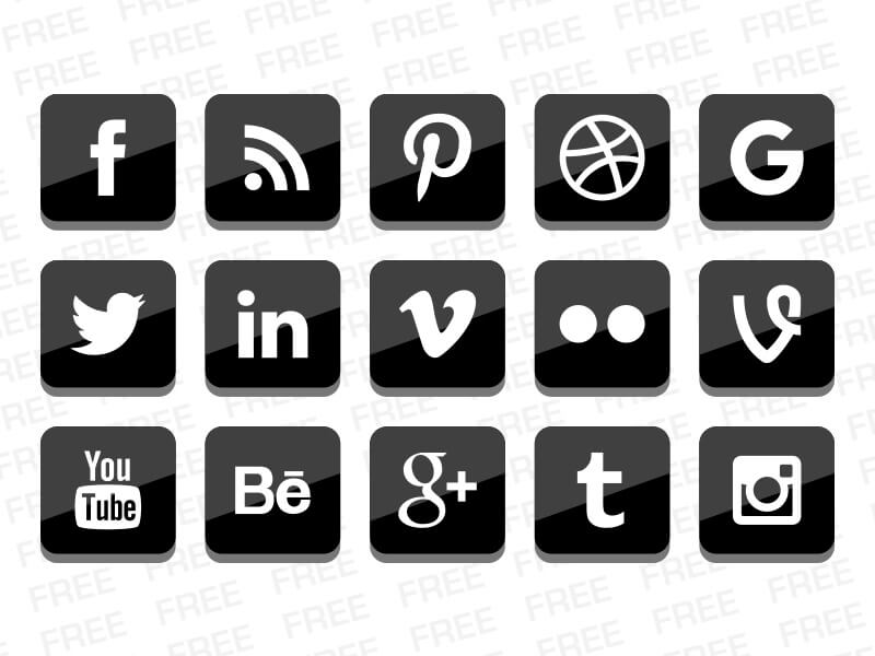 50 Free Social Media Icons Png Jpg Svg
