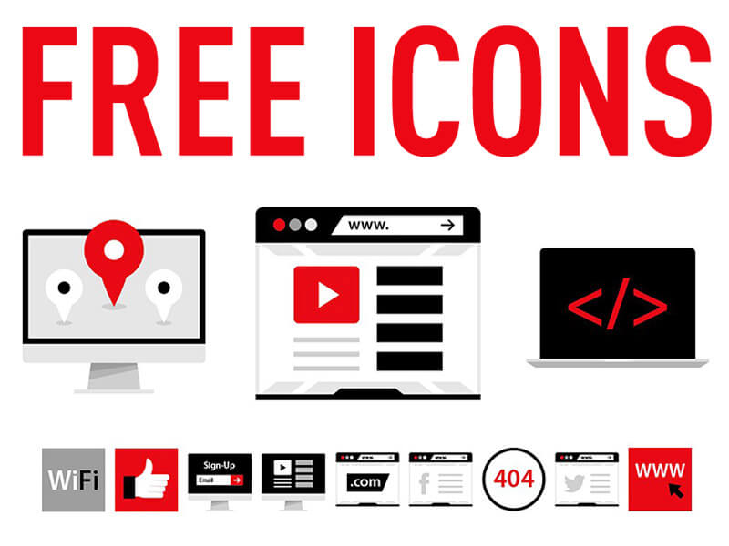 FREE SEO and Web Flat Icon Design By Alfredo