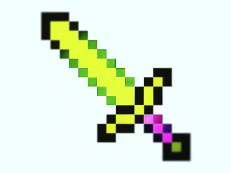 Minecraft Hyper Green Pixel Sword