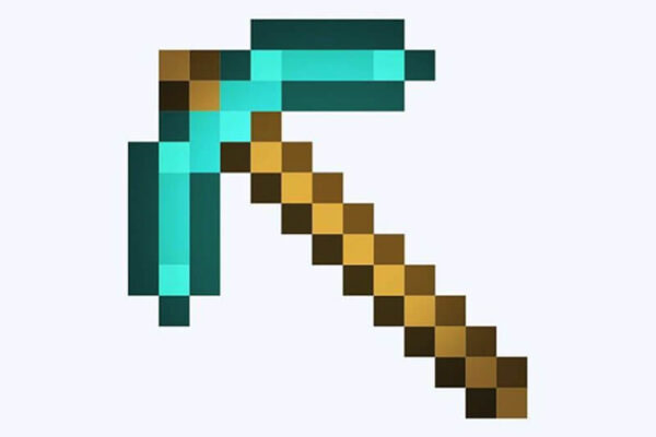 Minecraft-Pickaxe-Pixel-Art-Icon