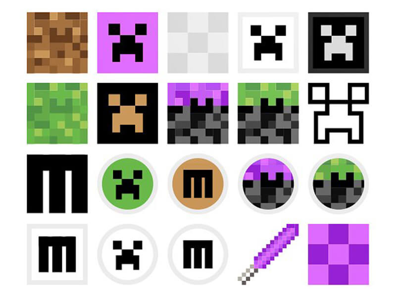 Minecraft Pixel Art Icons