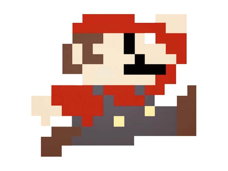 Nintendo Super Mario Pixel Art Icon Design