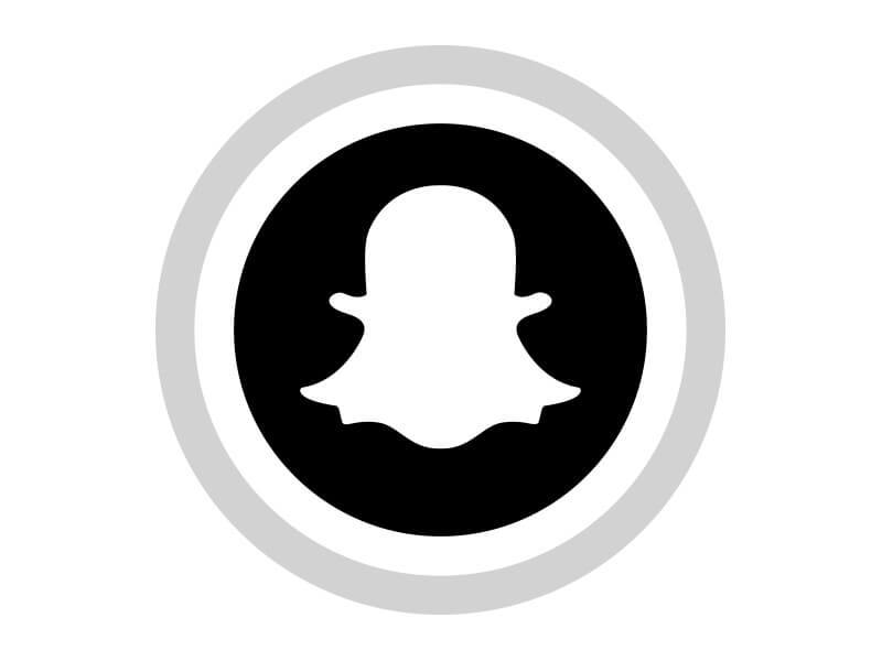 Snapchat Free Black White Social Media Icons Download PNG SVG JPG