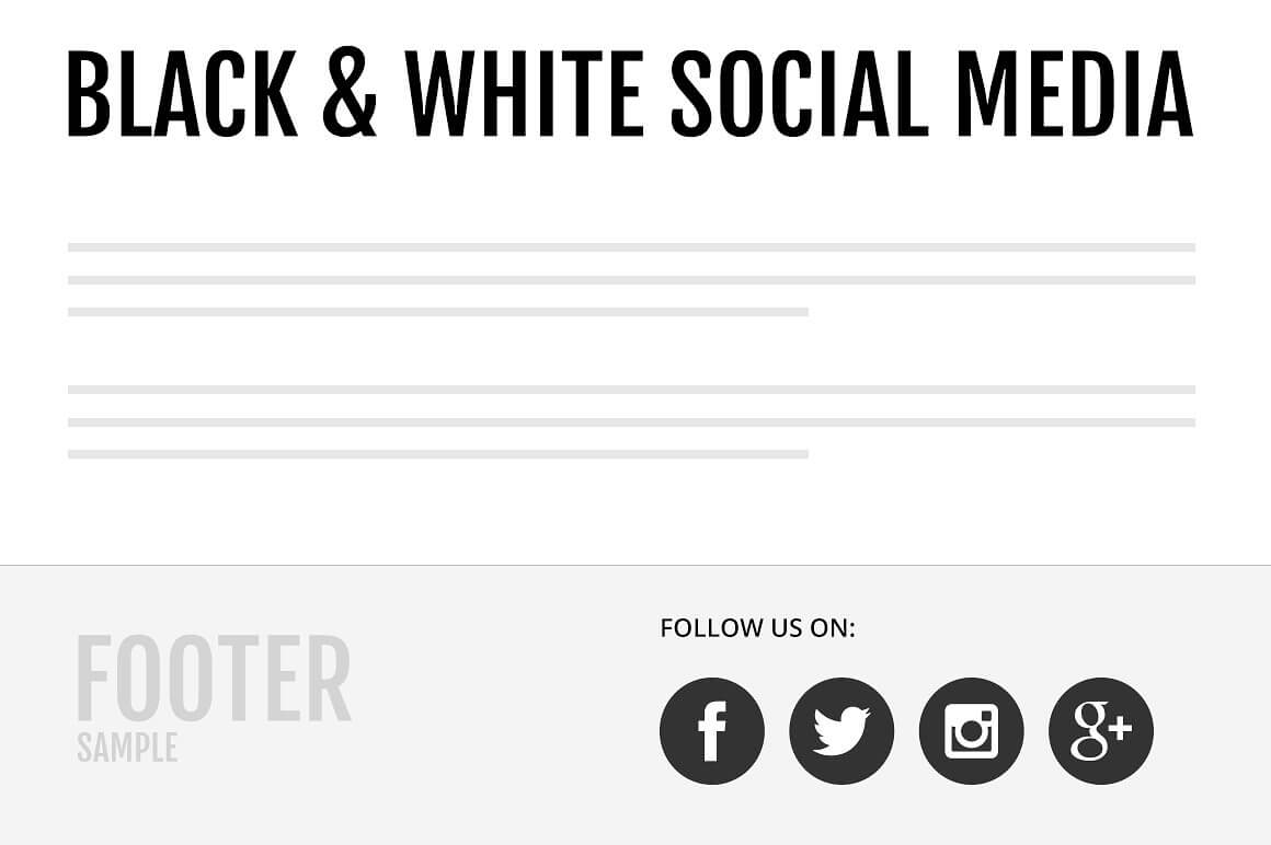 black white social media icons 2