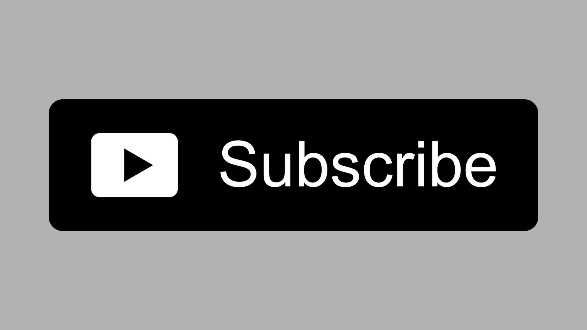 Free Black YouTube Subscribe Button PNG Download By AlfredoCreates 1