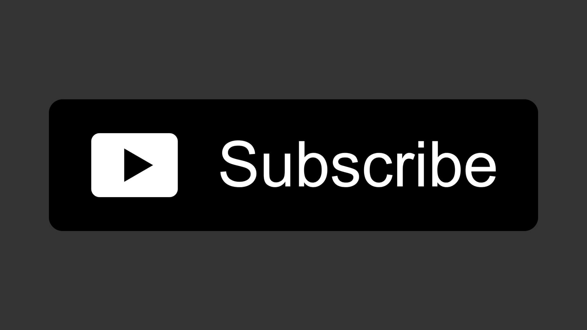 Free Black YouTube Subscribe Button PNG Download By AlfredoCreates 10