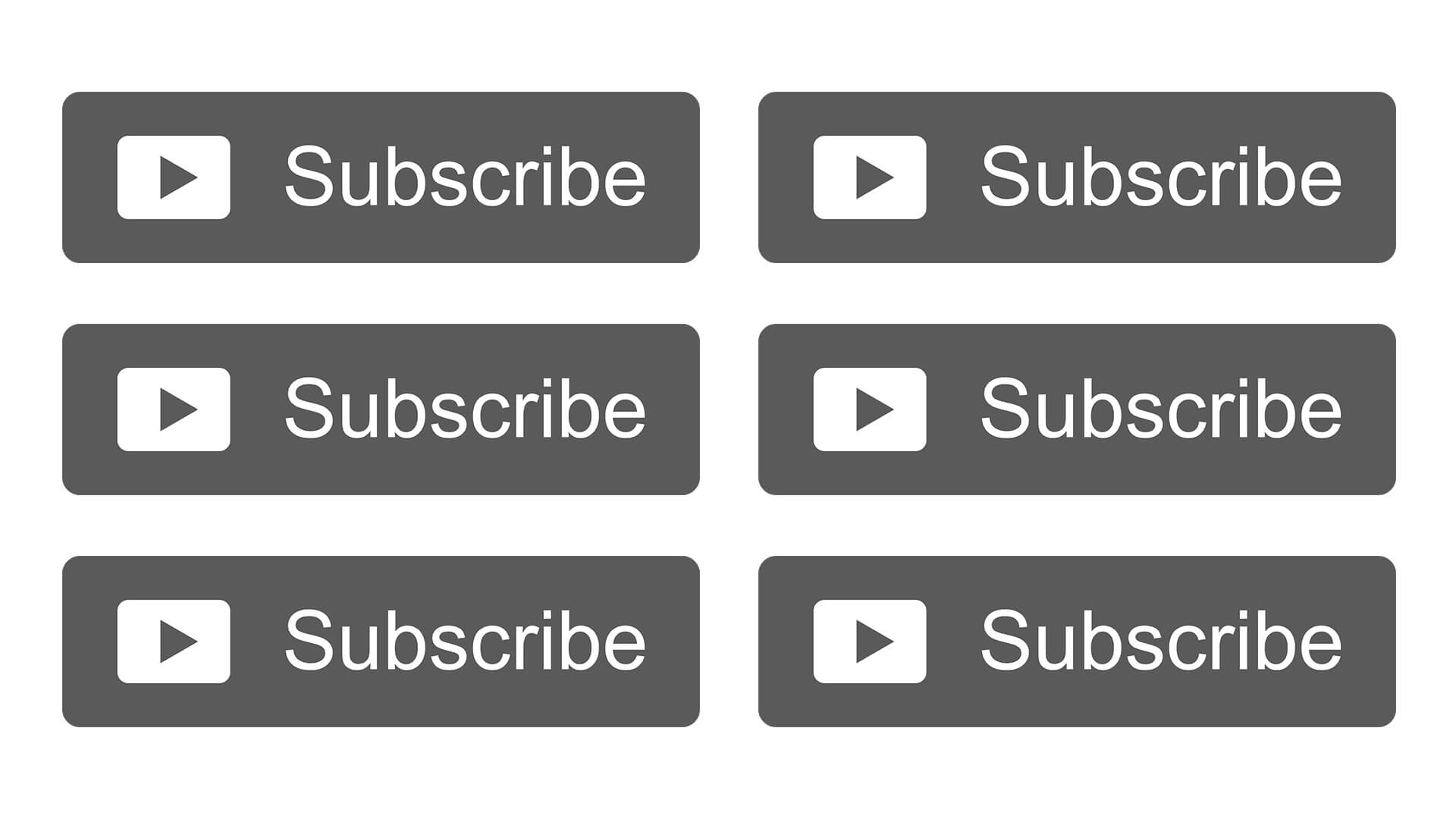 Free Black YouTube Subscribe Button PNG Download By AlfredoCreates 23