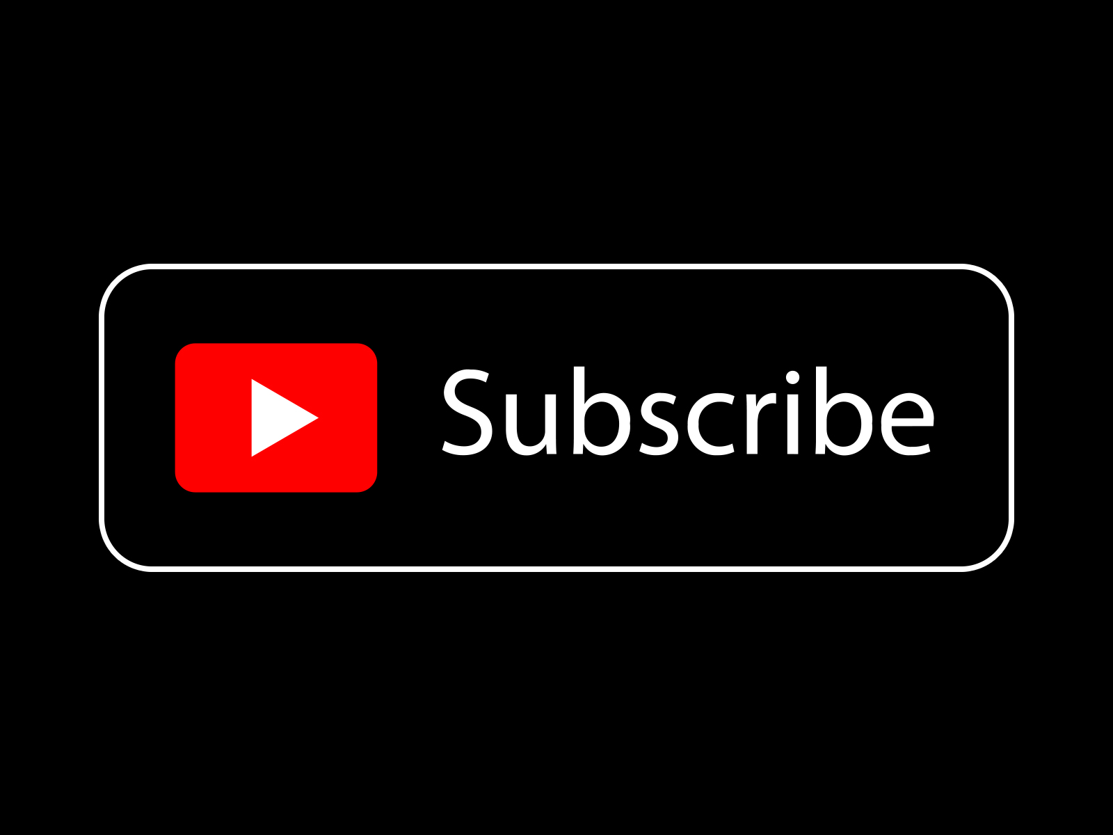 Black Free YouTube Subscribe Transparent Button Icon By AlfredoCreates 2