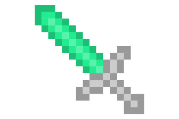 Green-Minecraft-Pixel-Art-Sword-Icon