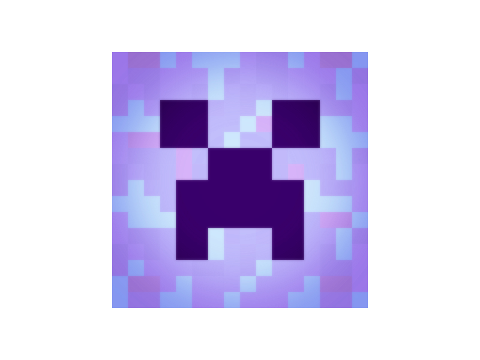 Minecraft Creeper Purple Icon