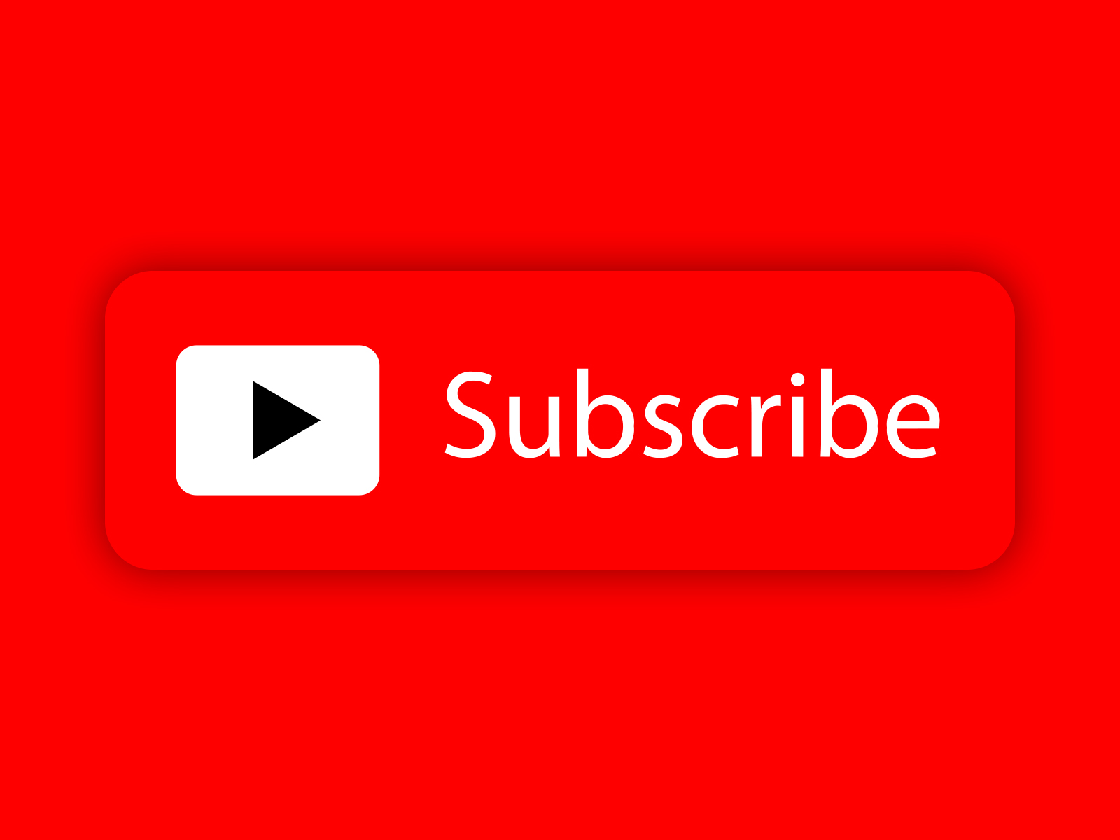 Red Free YouTube Subscribe Transparent Button Icon By AlfredoCreates 3