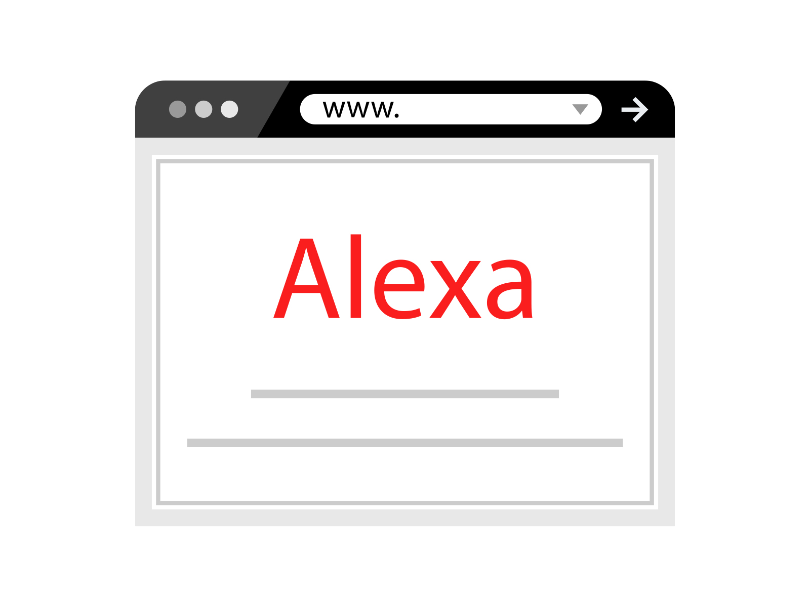 Alexa Web Analytics Statistic Icon Design