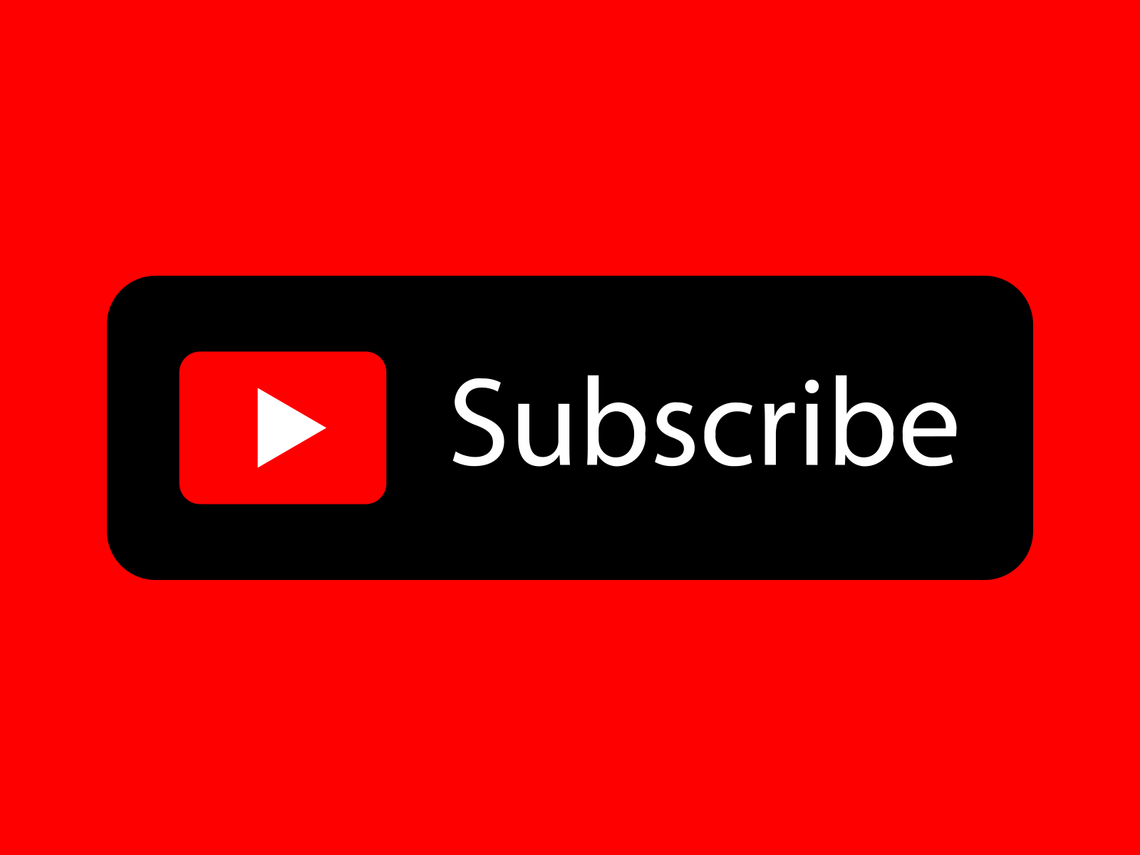 Black Free YouTube Subscribe Transparent Button Icon By AlfredoCreates 4