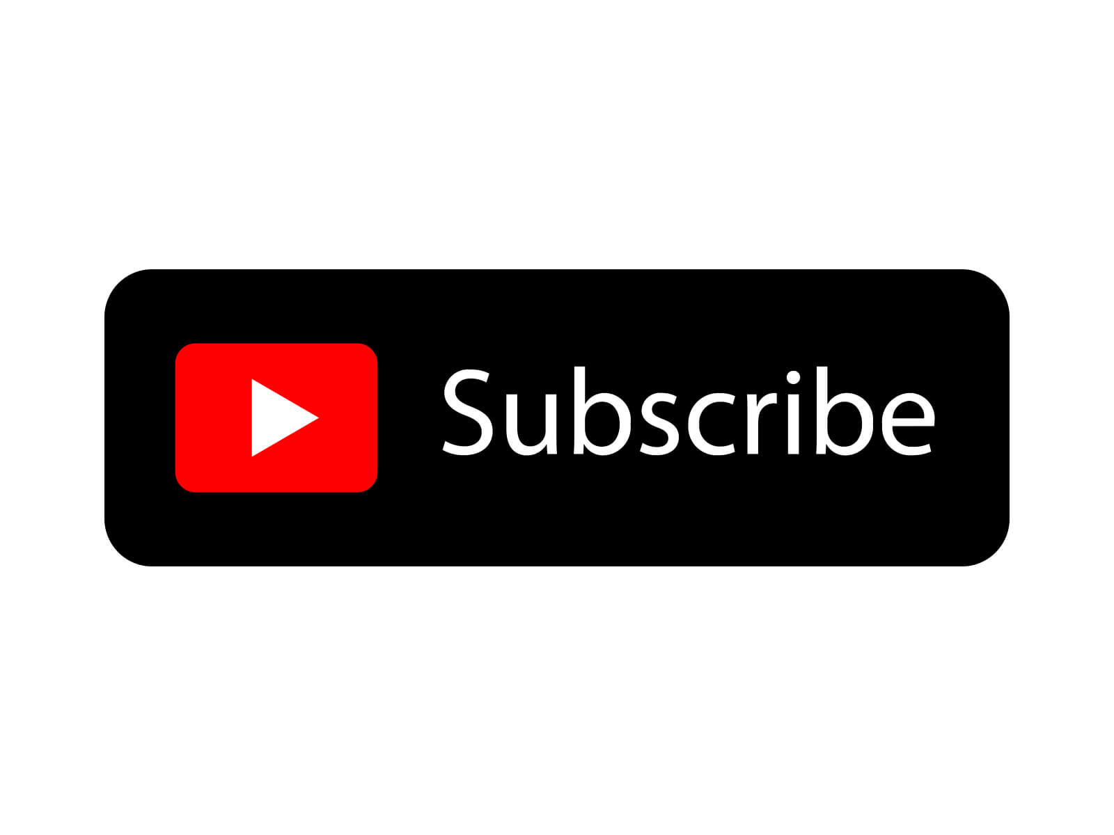 Black Free YouTube Subscribe Transparent Button Icon By AlfredoCreates