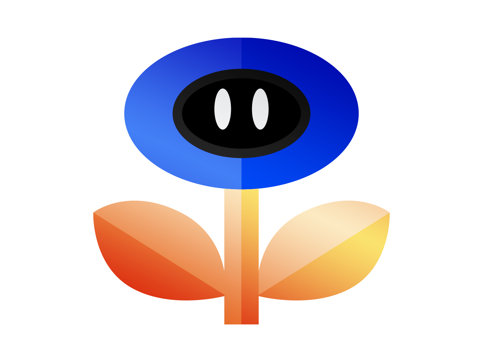 Blue fireflower Icon Design Inspiration