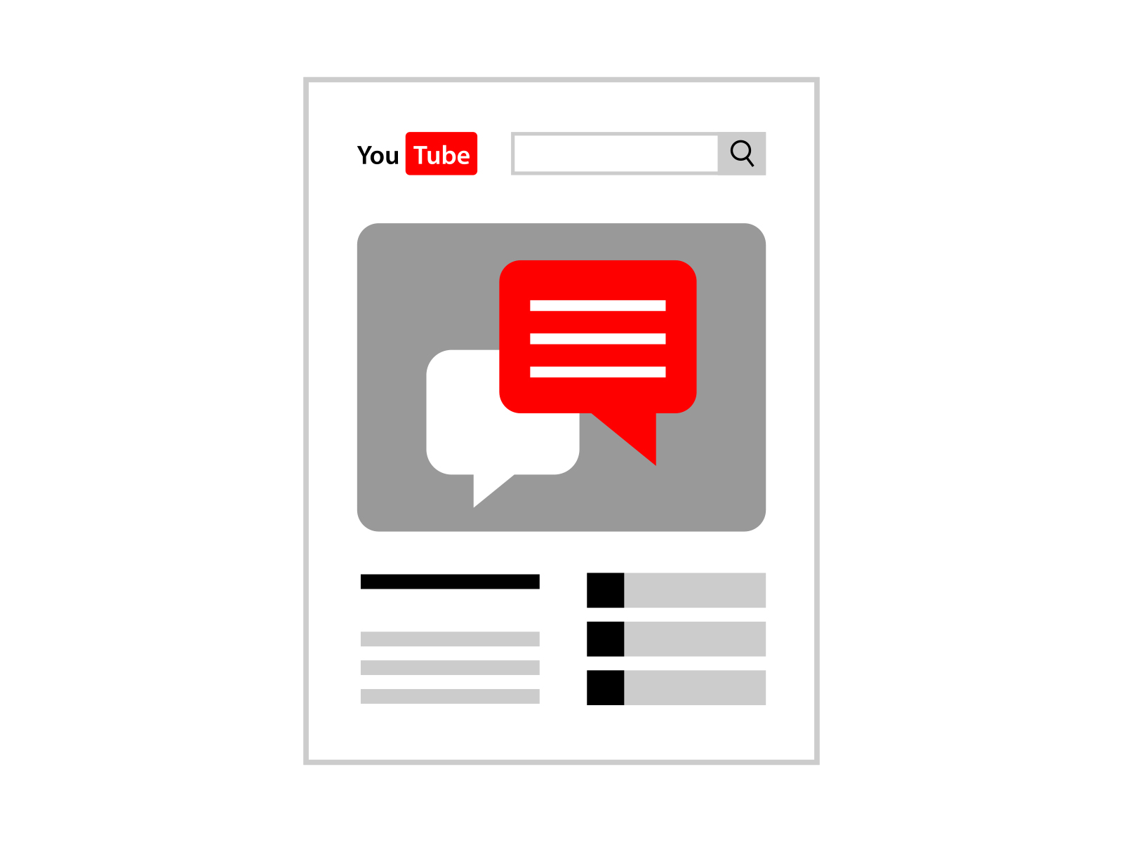 Free YouTube Comments Icon Design