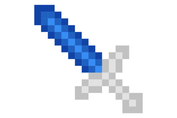 Minecraft-Blue-Pixel-Art-Sword-Icon