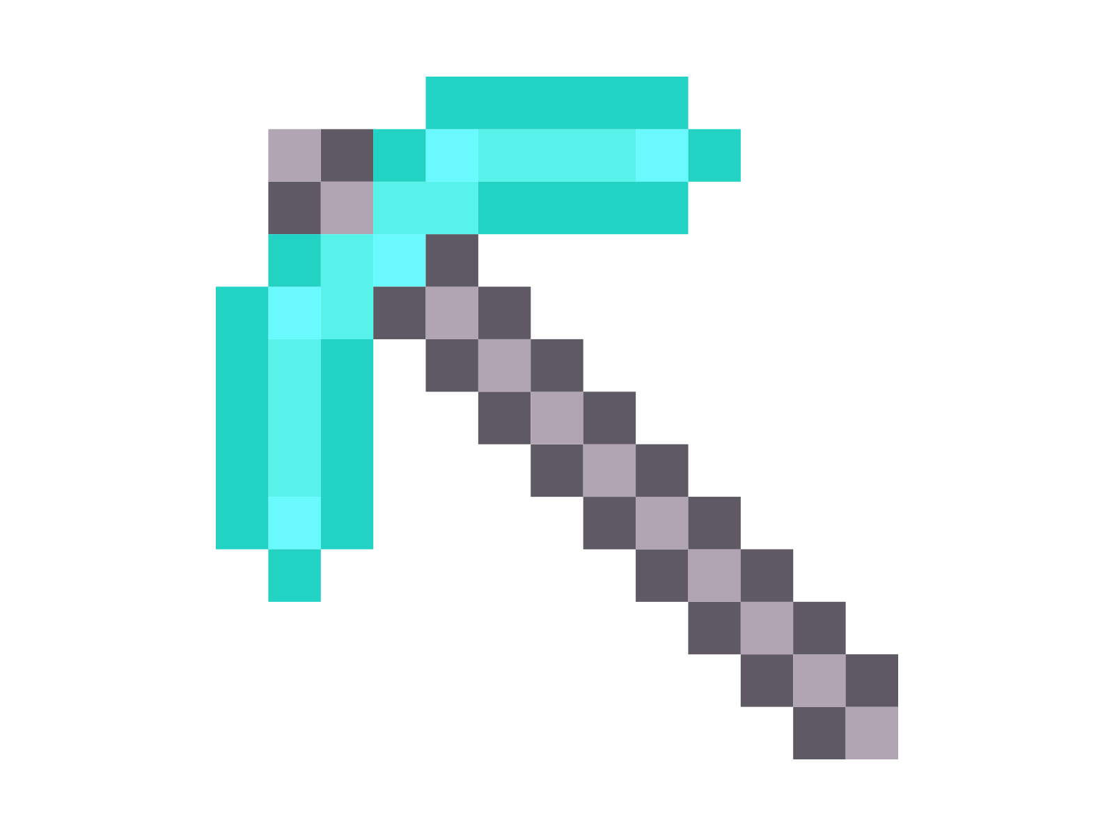 Minecraft Pickaxe Icon Design Inspiration
