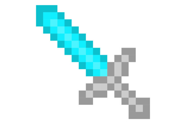 Minecraft-Pixel-Sword-Icon-Design