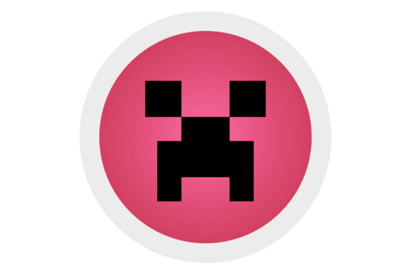 Minecraft-Red-Round-Icon-Design-Inspiration