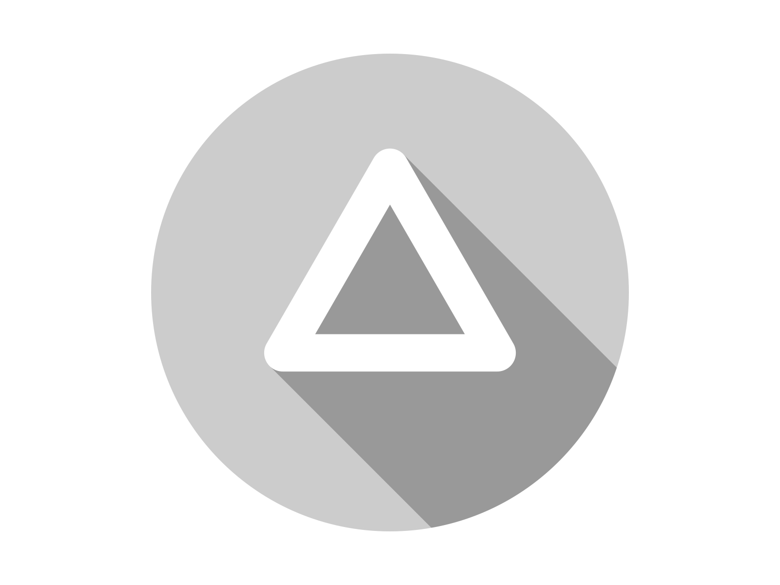 Playstation Triangle Button Round Icon