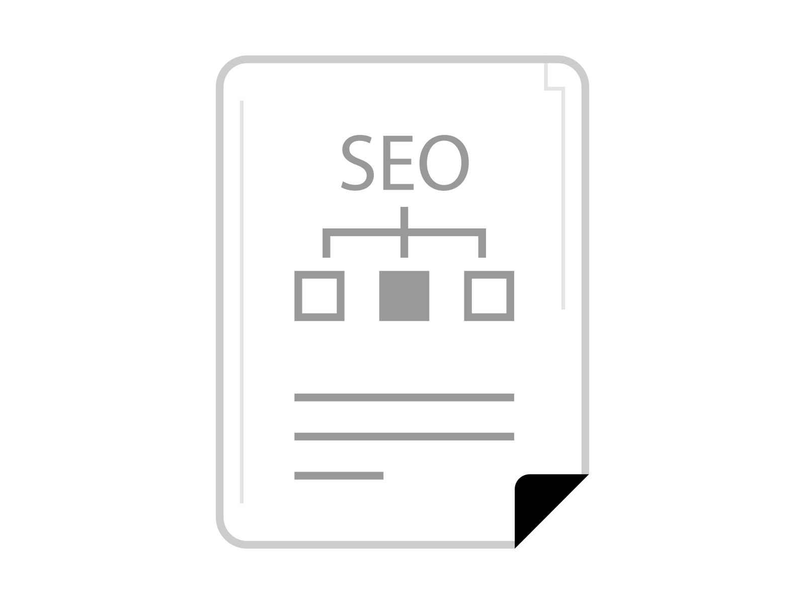 SEO Web Document Analytics Icon