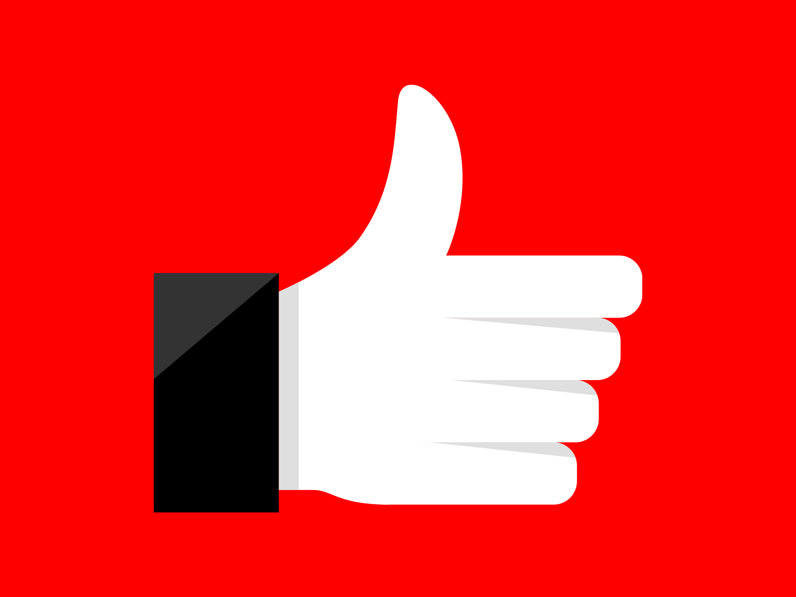 YouTube Thumbs Up Icon Design Inspiration